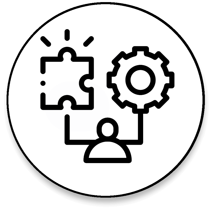 Symbol für die strategische Anwendung vertieften Wissens